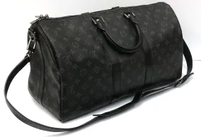 Louis Vuitton Keepall Bandouliére 45 Monogram Eclipse Canvas