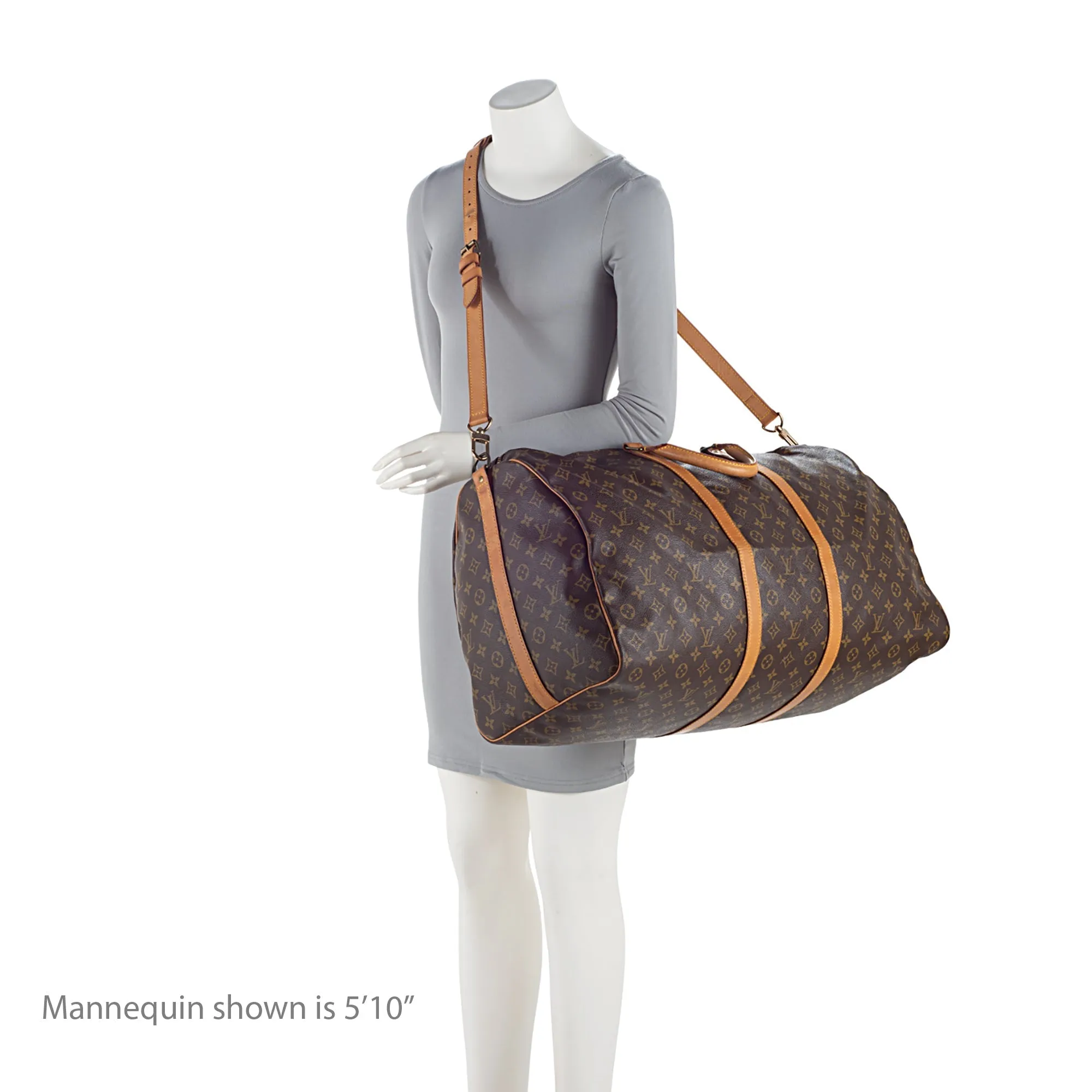 Louis Vuitton Vintage Monogram Canvas Keepall Bandouliere 60 Duffle Bag (SHF-sySr8G)