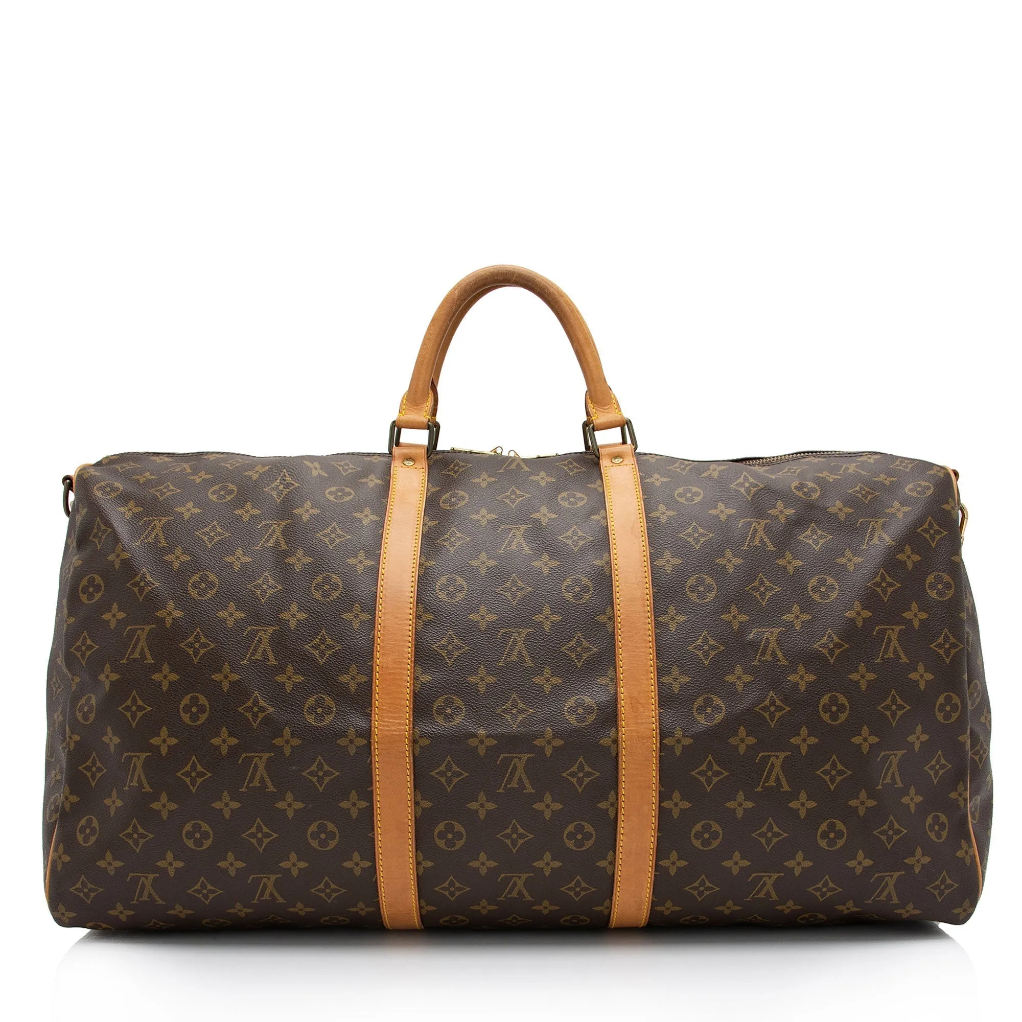 Louis Vuitton Vintage Monogram Canvas Keepall Bandouliere 60 Duffle Bag (SHF-sySr8G)