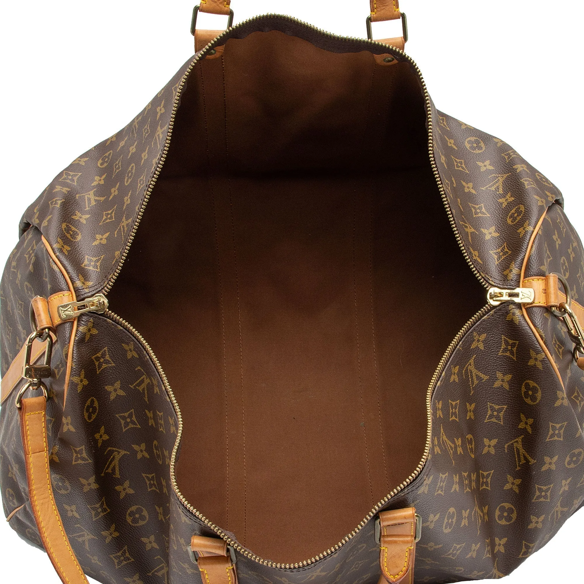 Louis Vuitton Vintage Monogram Canvas Keepall Bandouliere 60 Duffle Bag (SHF-sySr8G)