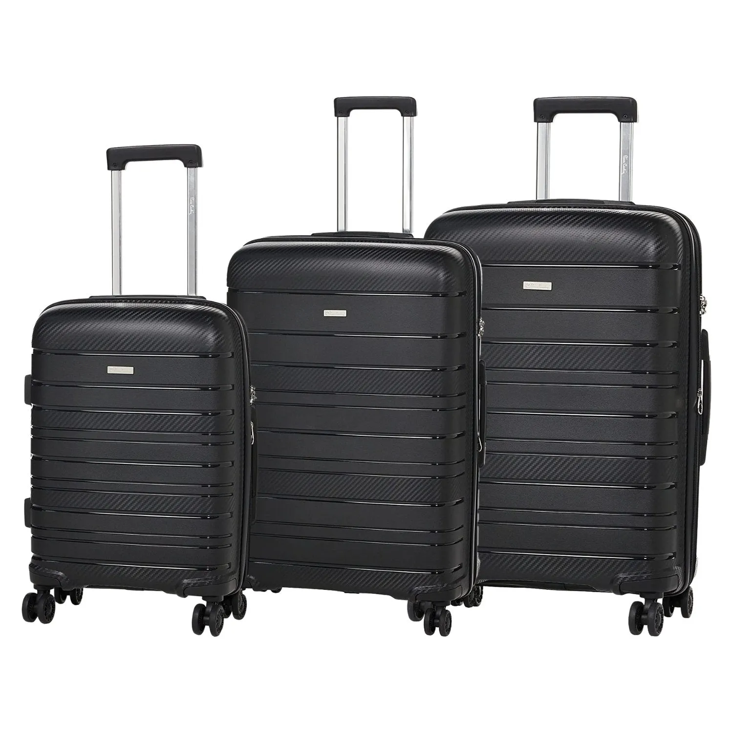 Lyon Suitcase Set of 3   Beauty Case- Light Grey