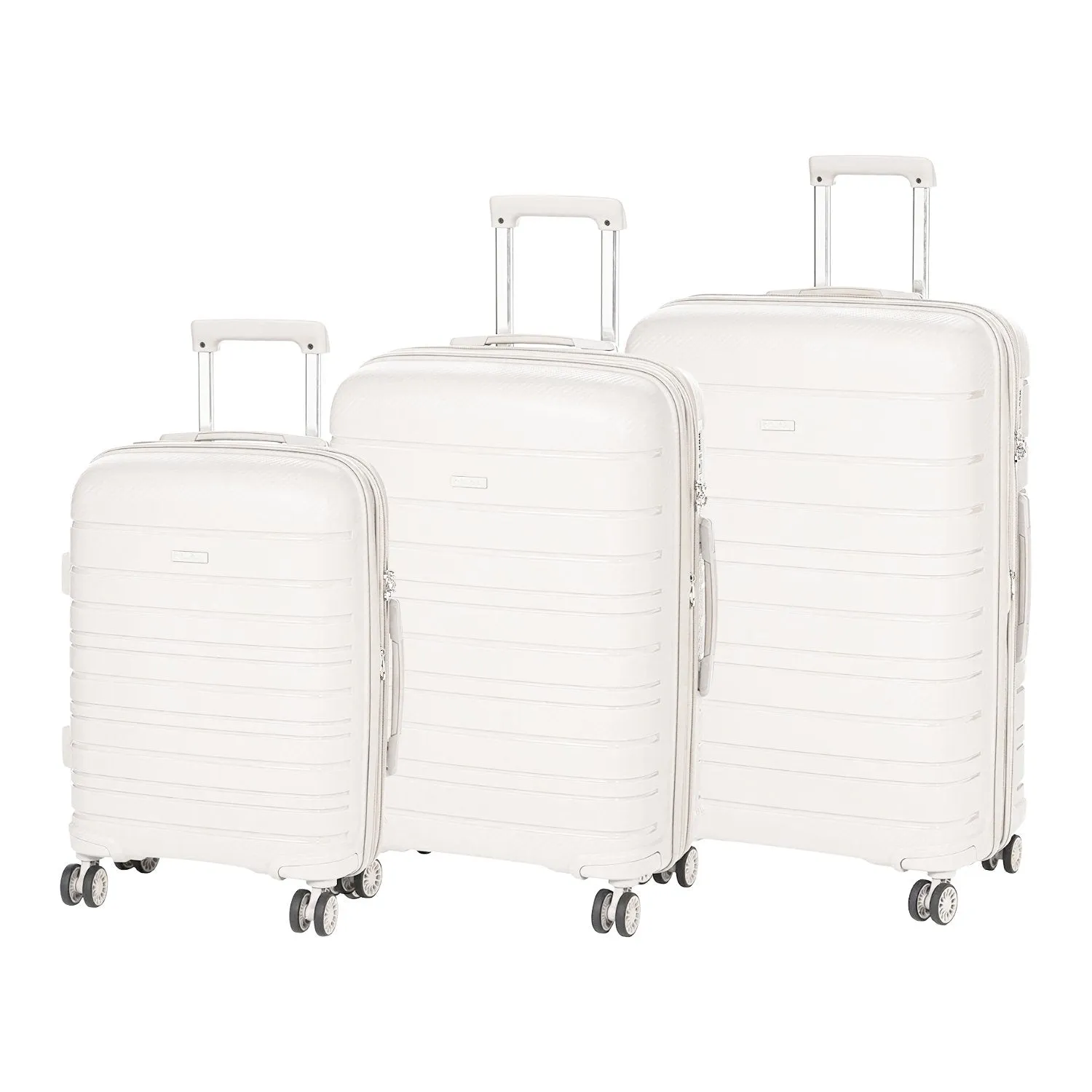 Lyon Suitcase Set of 3   Beauty Case- Navy