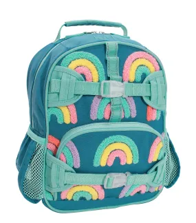Mackenzie Turquoise Rainbows Chenille Backpacks