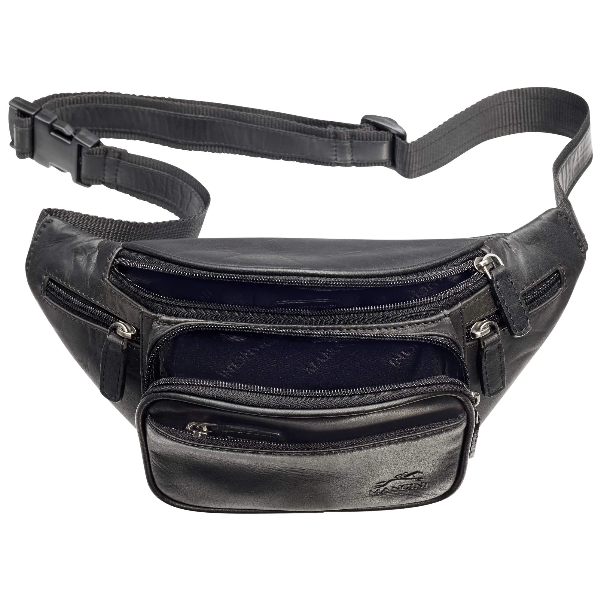 Mancini Leather Classic Waist Bag