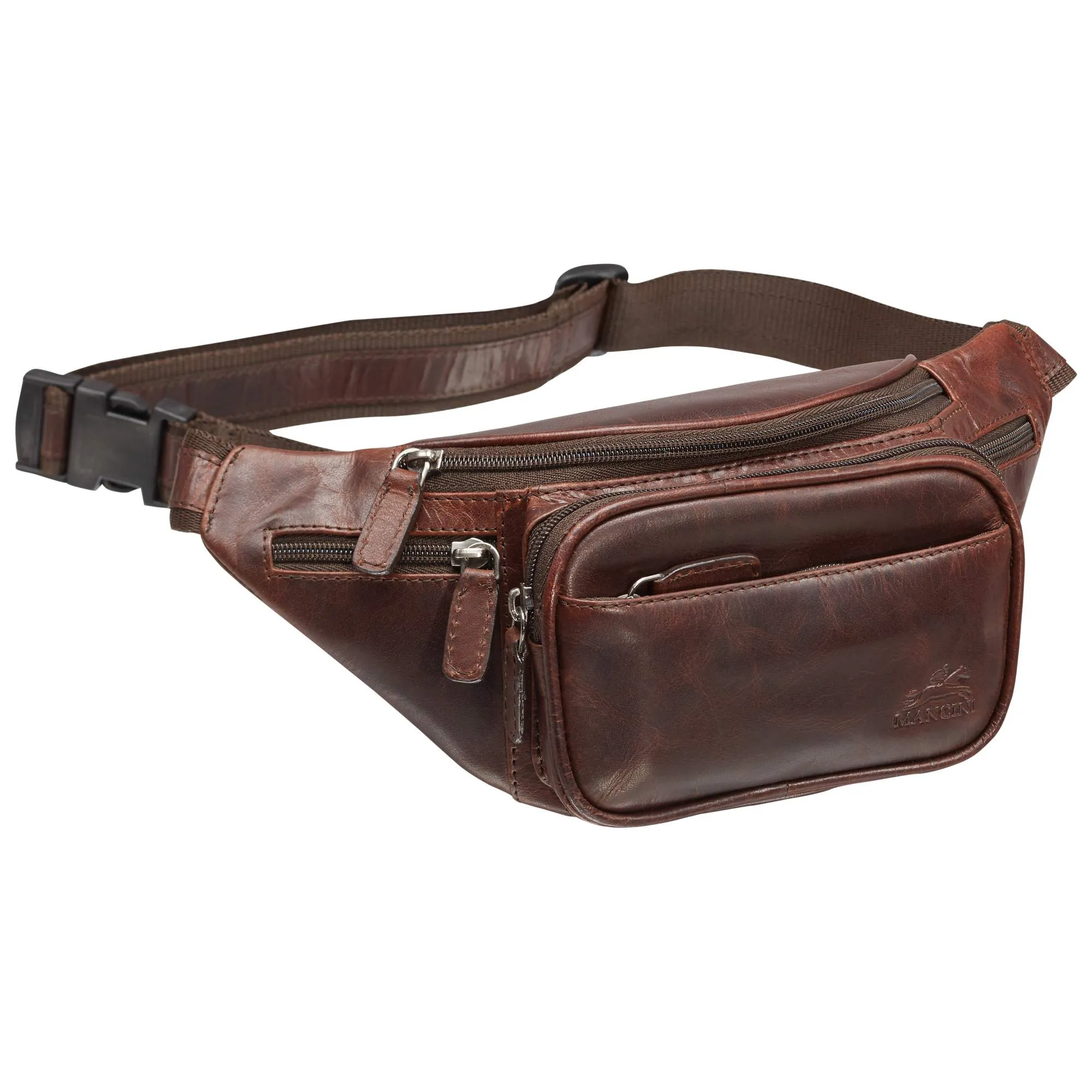 Mancini Leather Classic Waist Bag