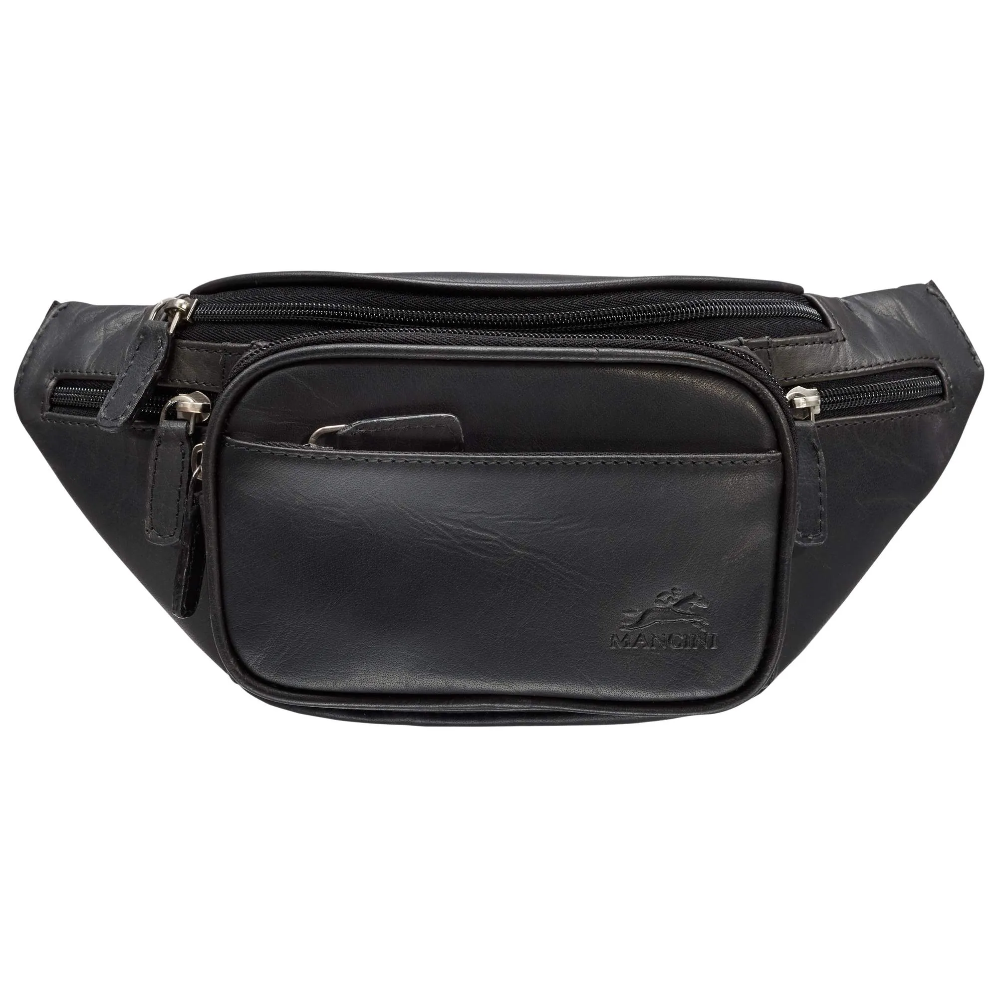 Mancini Leather Classic Waist Bag