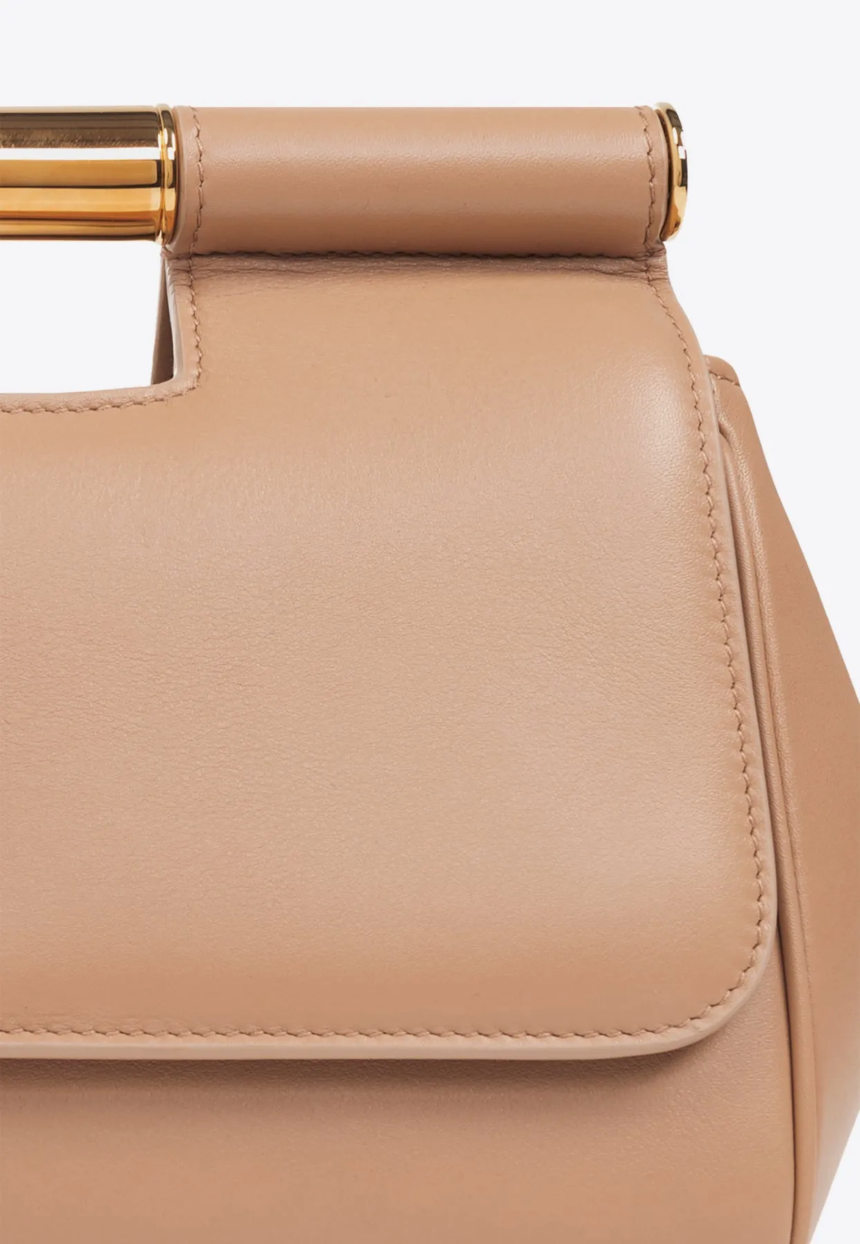 Medium Sicily Leather Clutch Bag