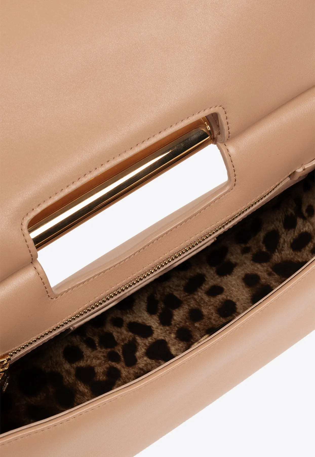 Medium Sicily Leather Clutch Bag