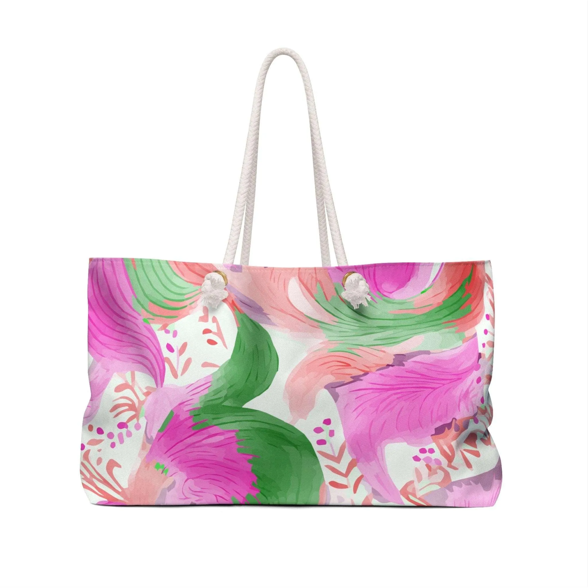 Miniaday Designs Pink Enchanted Blooms Weekender Bag