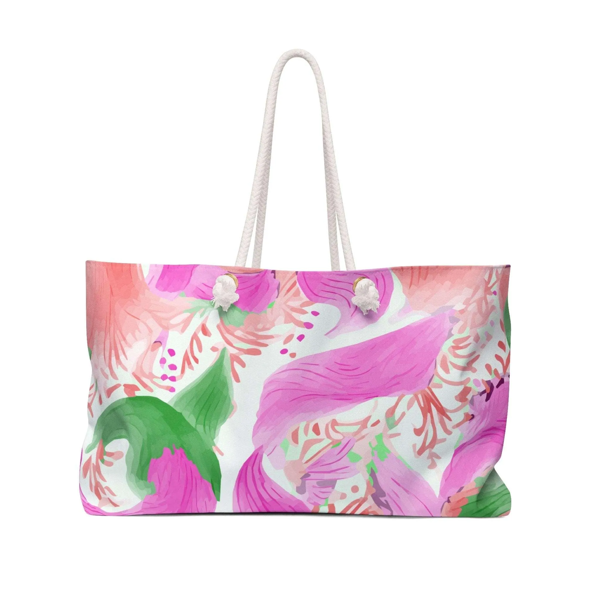 Miniaday Designs Pink Enchanted Blooms Weekender Bag