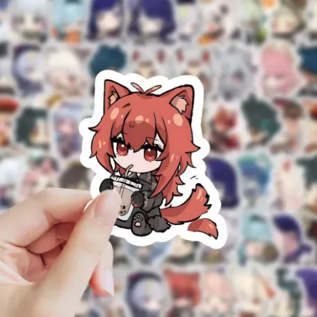 NEW 120pcs Genshin Impact Stickers Anime Stickers for Laptop Luggage Guitar Skateboard Stationery Decals Kids Toy