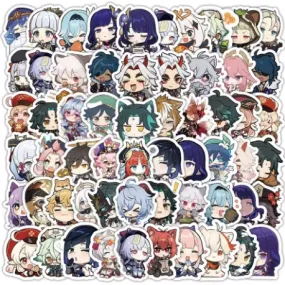 NEW 120pcs Genshin Impact Stickers Anime Stickers for Laptop Luggage Guitar Skateboard Stationery Decals Kids Toy