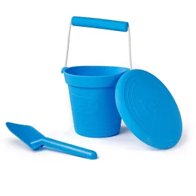 Ocean Blue Silicone Bucket, Flyer and Spade Set