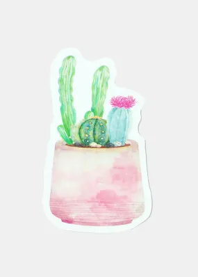 Oki Sticker- Pink Cactus
