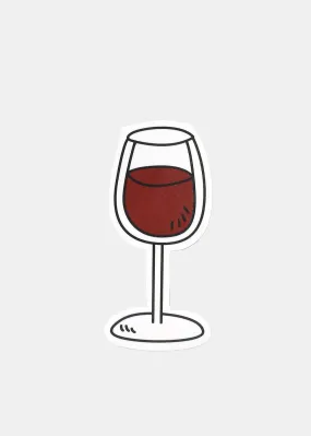 Oki Sticker- Red Wine