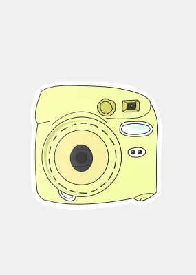 Oki Sticker- Yellow Camera