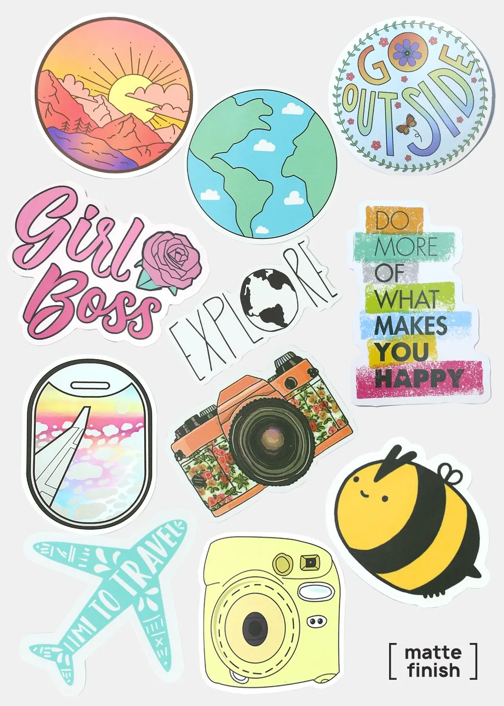 Oki Sticker- Yellow Camera