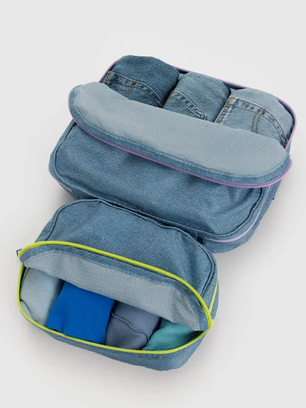 Packing Cube Set: Digital Denim