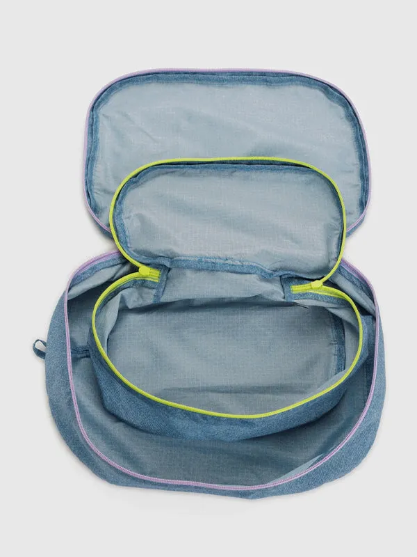Packing Cube Set: Digital Denim