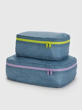 Packing Cube Set: Digital Denim