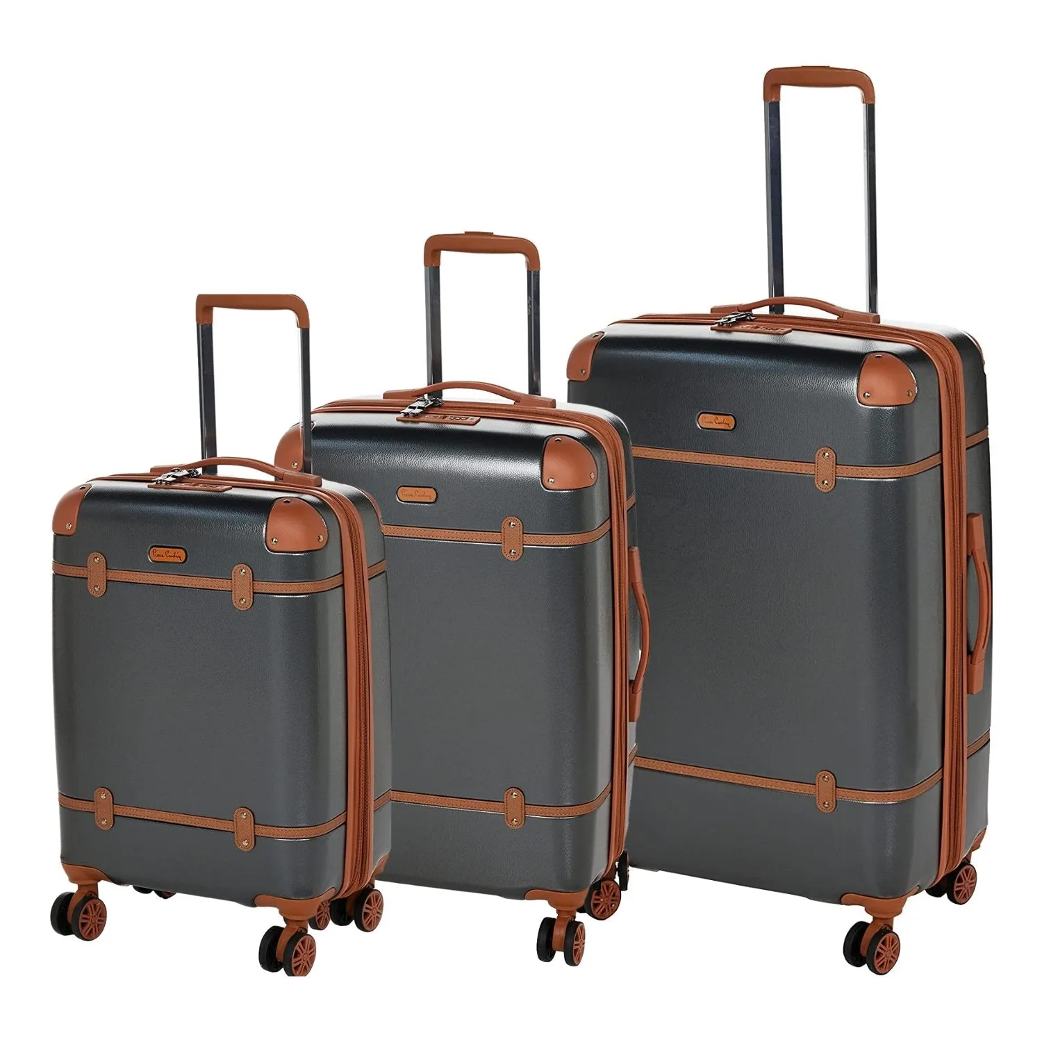 Quebec Hardcase Trolley set of 3 - Dark Grey