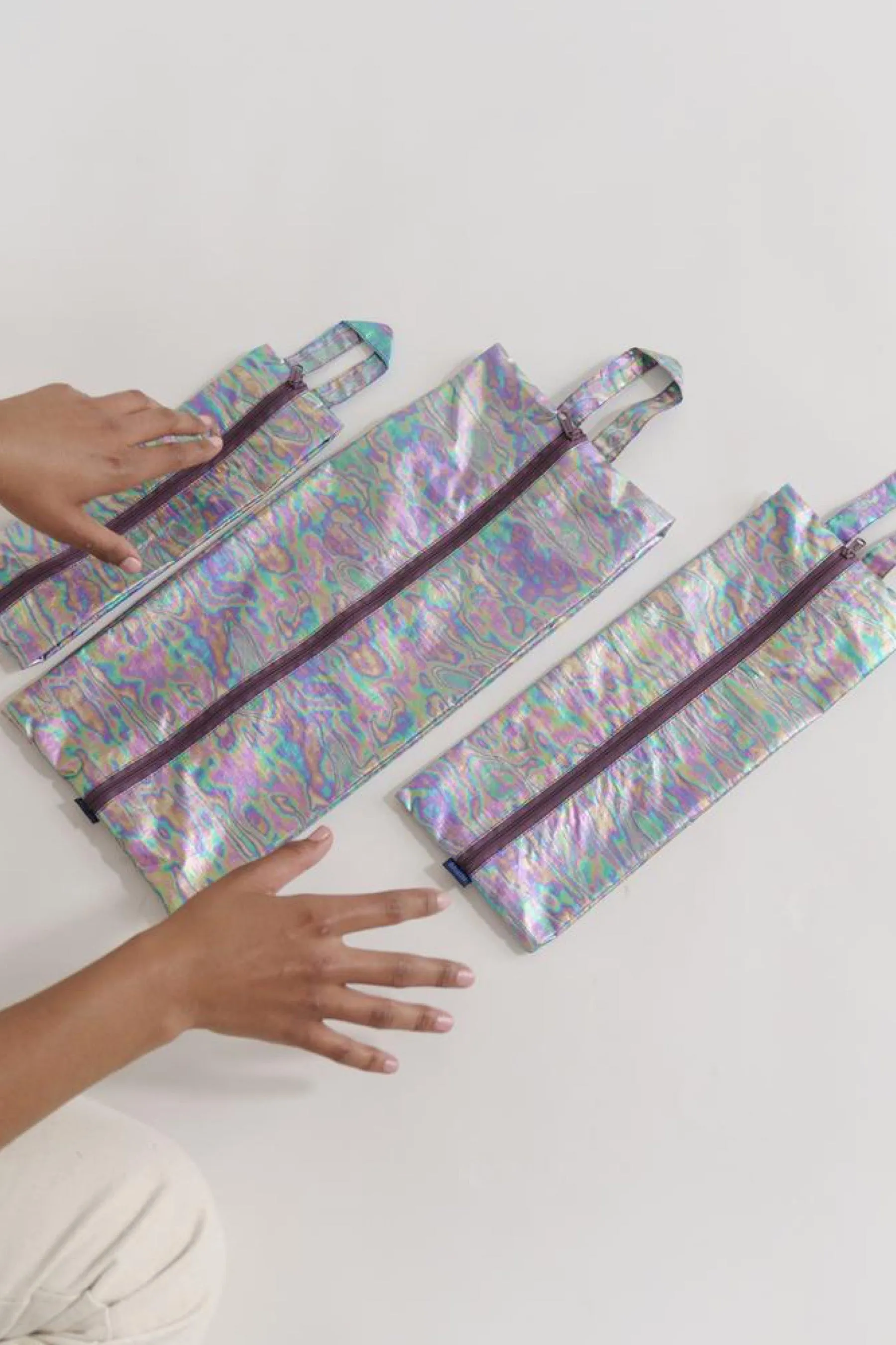 Rainbow Metallic 3D Zip Set