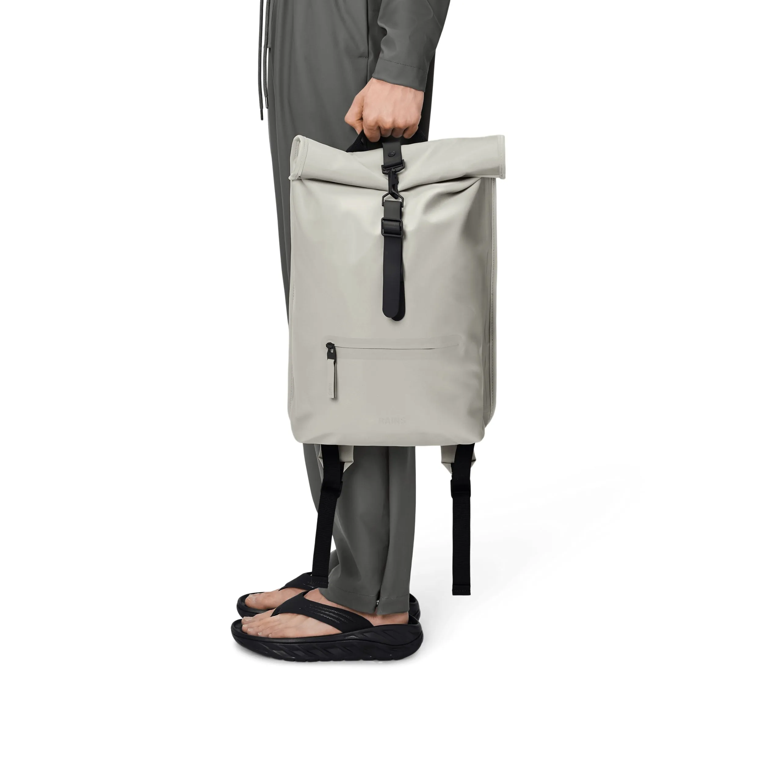 Rains Rolltop Rucksack in Matrix