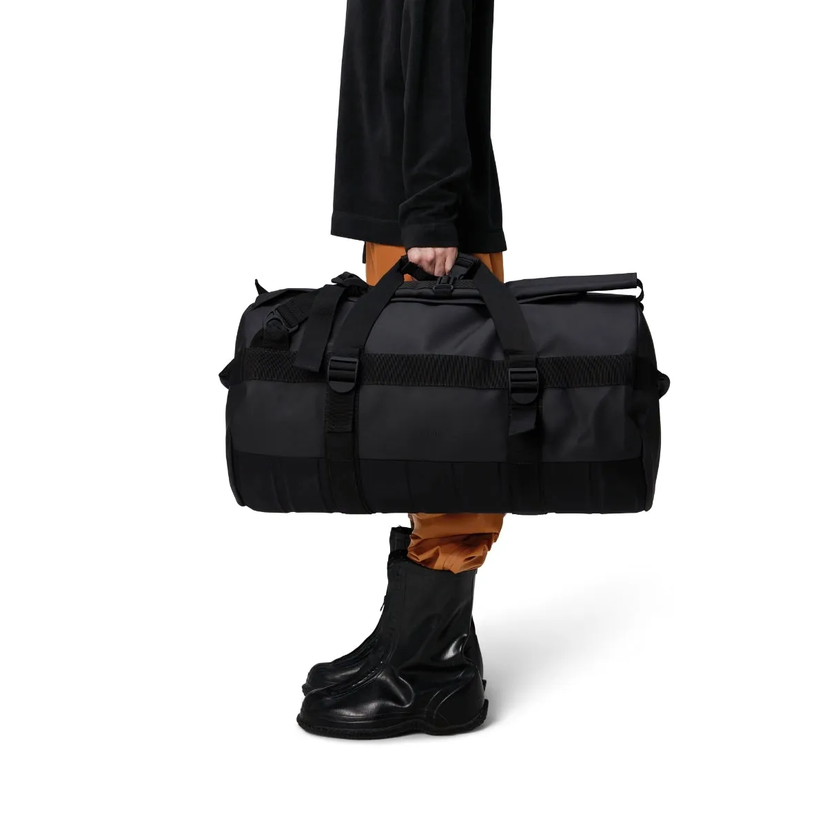Rains Texel Duffel Bag in Black