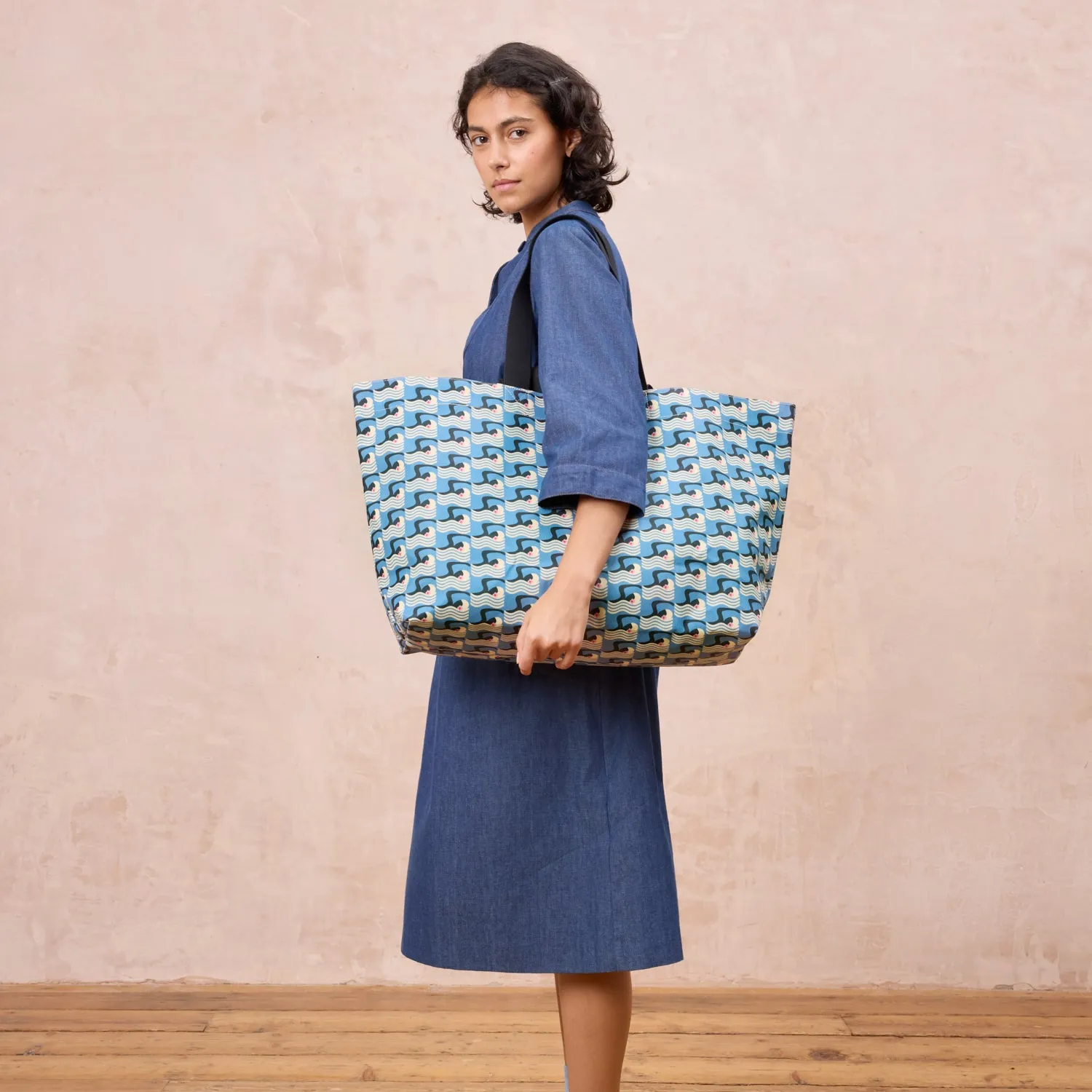 Roll Out Large Tote  - Fizzy Flower Dandelion