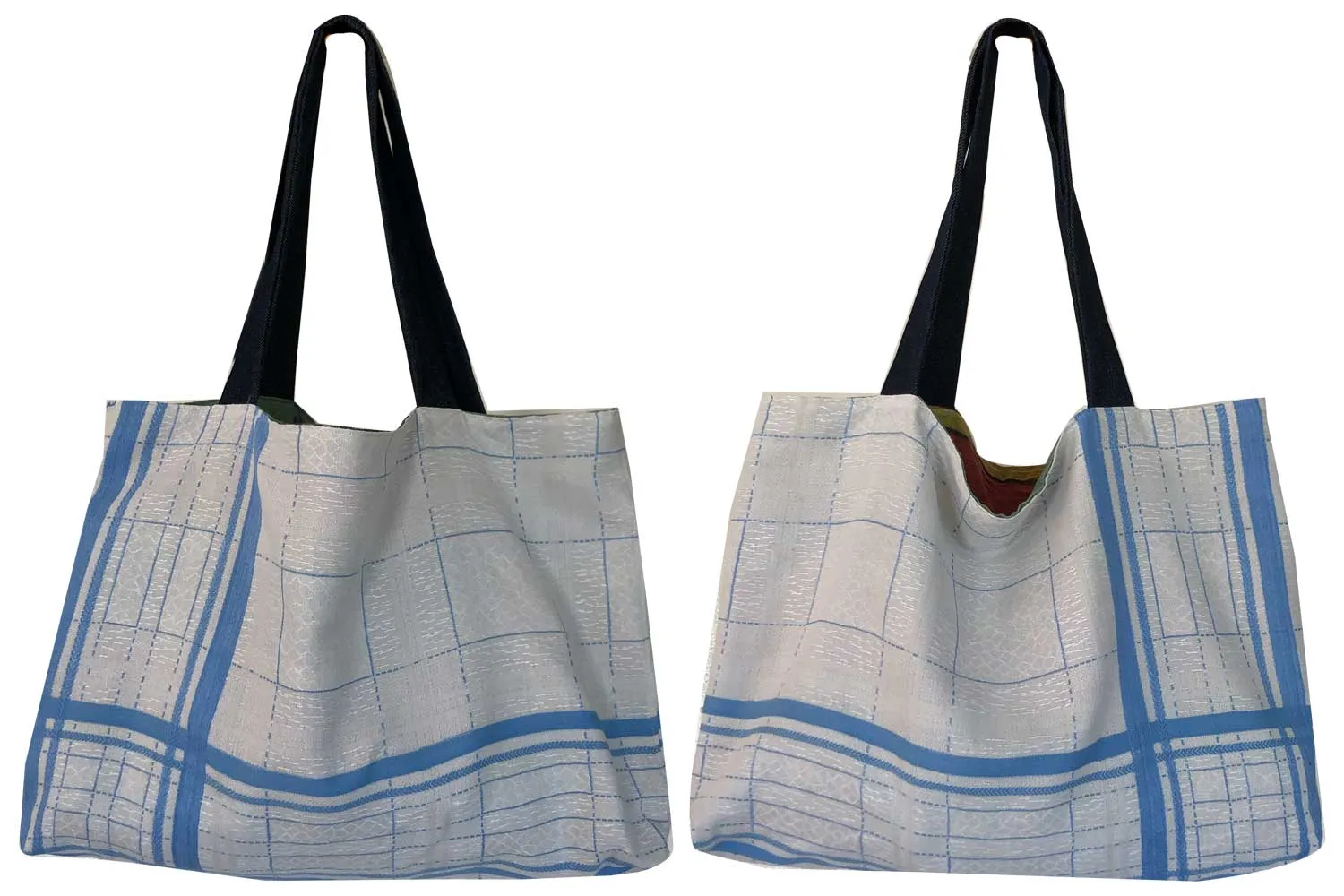 Tablecloth tote bags