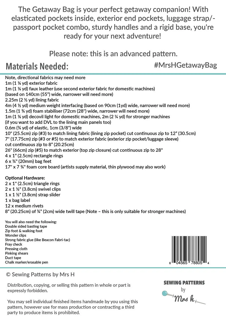 The Getaway Bag Pattern
