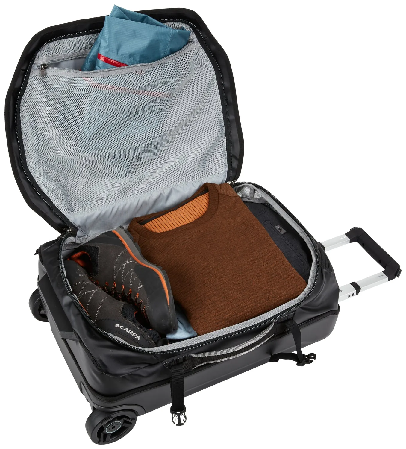 Thule Chasm 40L Carry On Wheeled Duffel Bag - Black