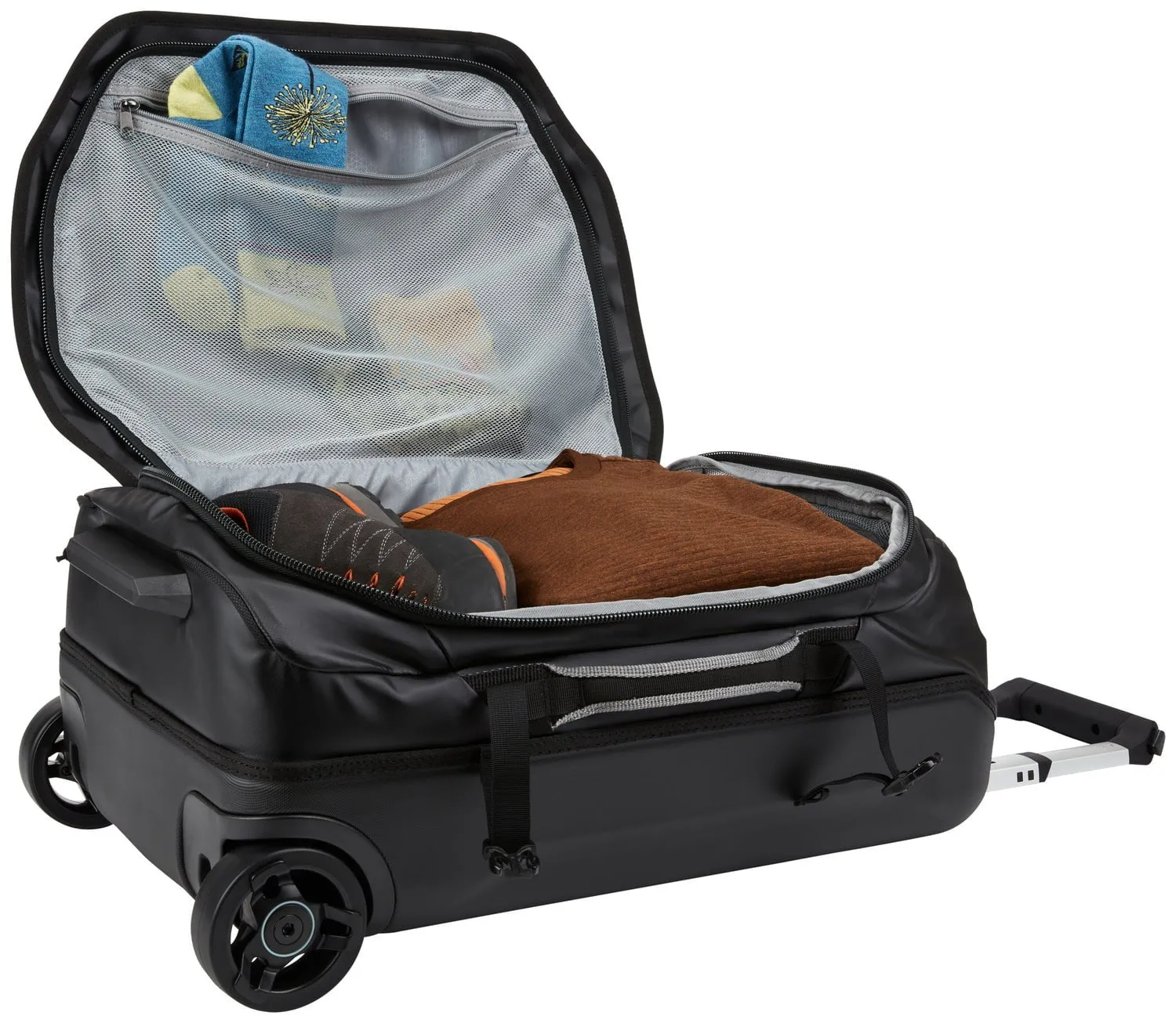 Thule Chasm 40L Carry On Wheeled Duffel Bag - Black