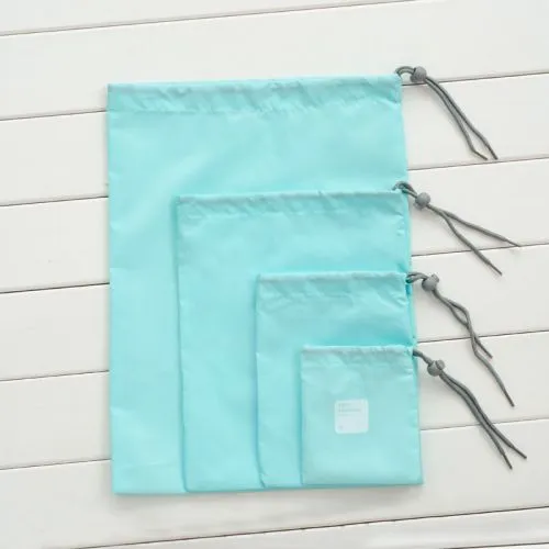 Travel Storage Organiser Pouches - 4 Piece Set