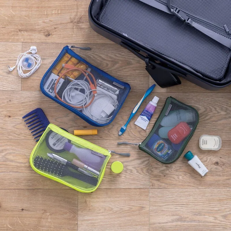 Travelon Set of 3 Assorted Piped Pouches