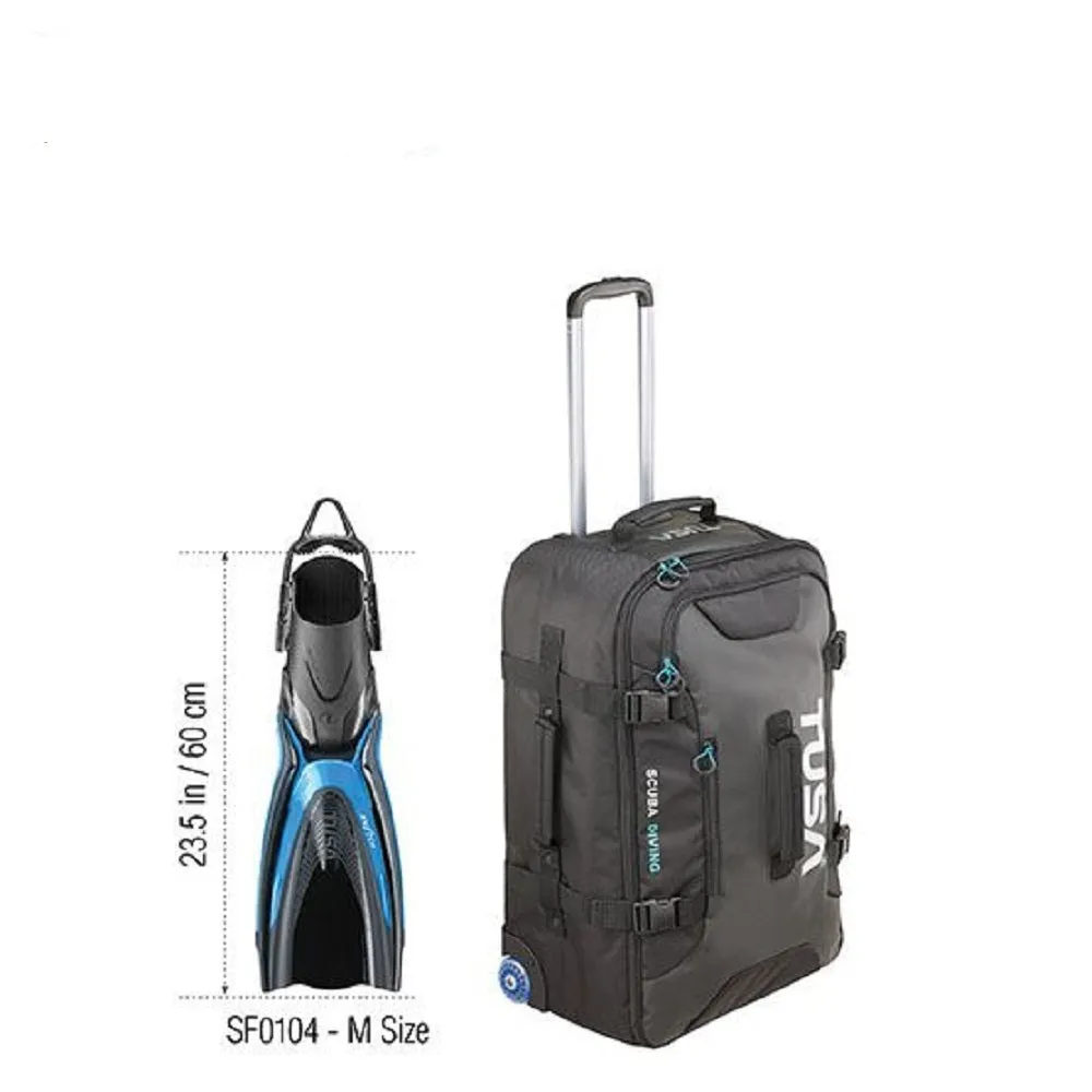 Tusa Roller Dive Bag, Black, Medium