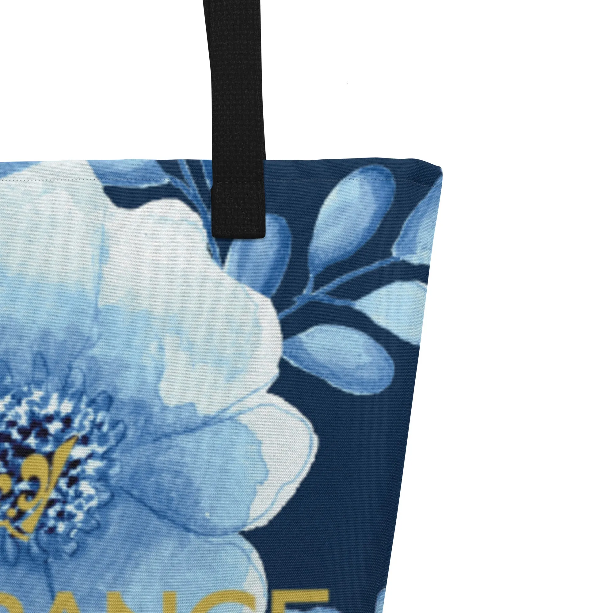 Valentine Day Large Tote Bag - Flowers (Glamourange Gift For Valentine Bags With Design Print Patterns - 009)