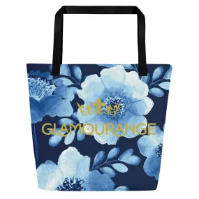 Valentine Day Large Tote Bag - Flowers (Glamourange Gift For Valentine Bags With Design Print Patterns - 009)